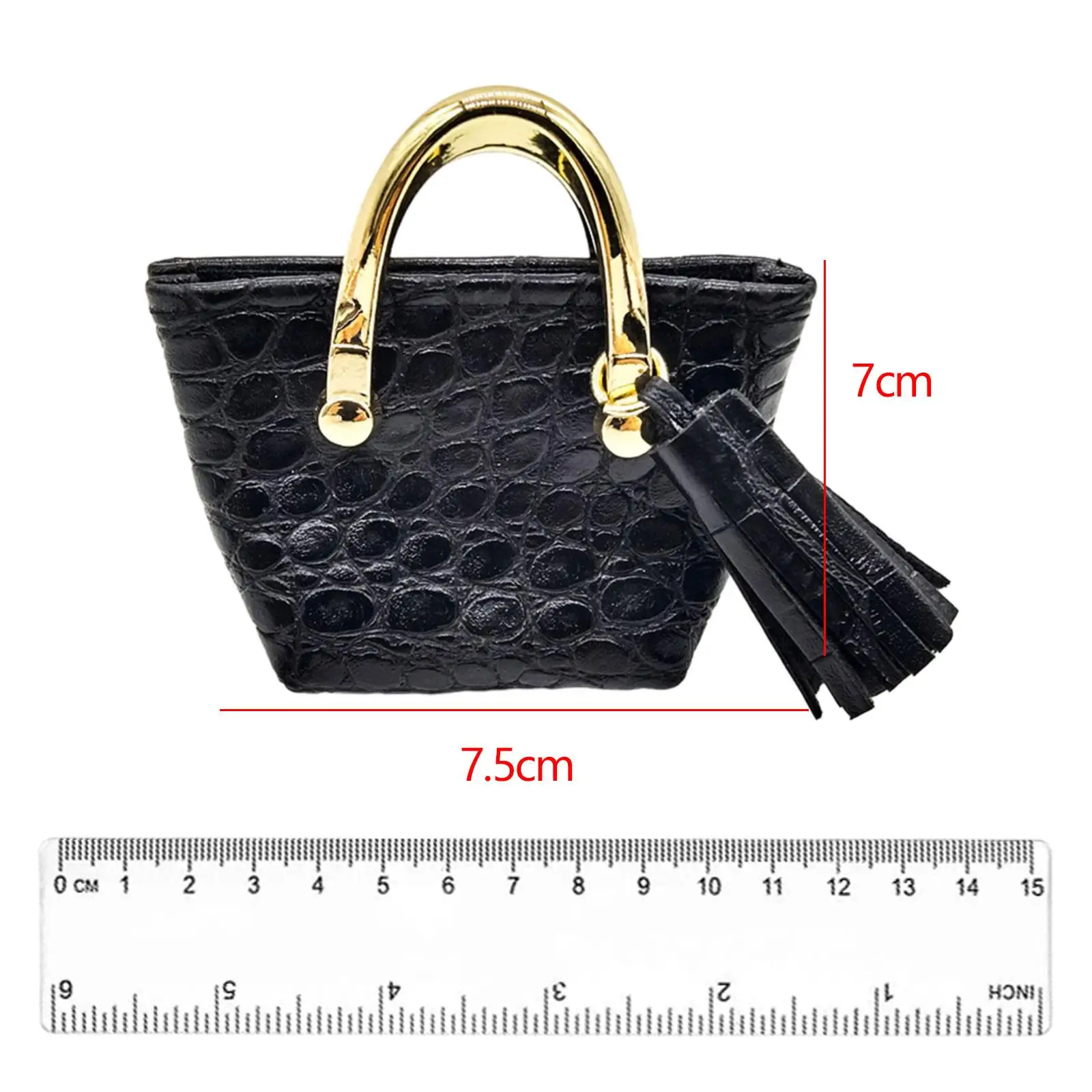 Bolsa Miniatura em Escala 1/6 Acessórios para Bonecas Bolsa Estilosa para Figuras de Ação Femininas e Vestir Bonecas BJD