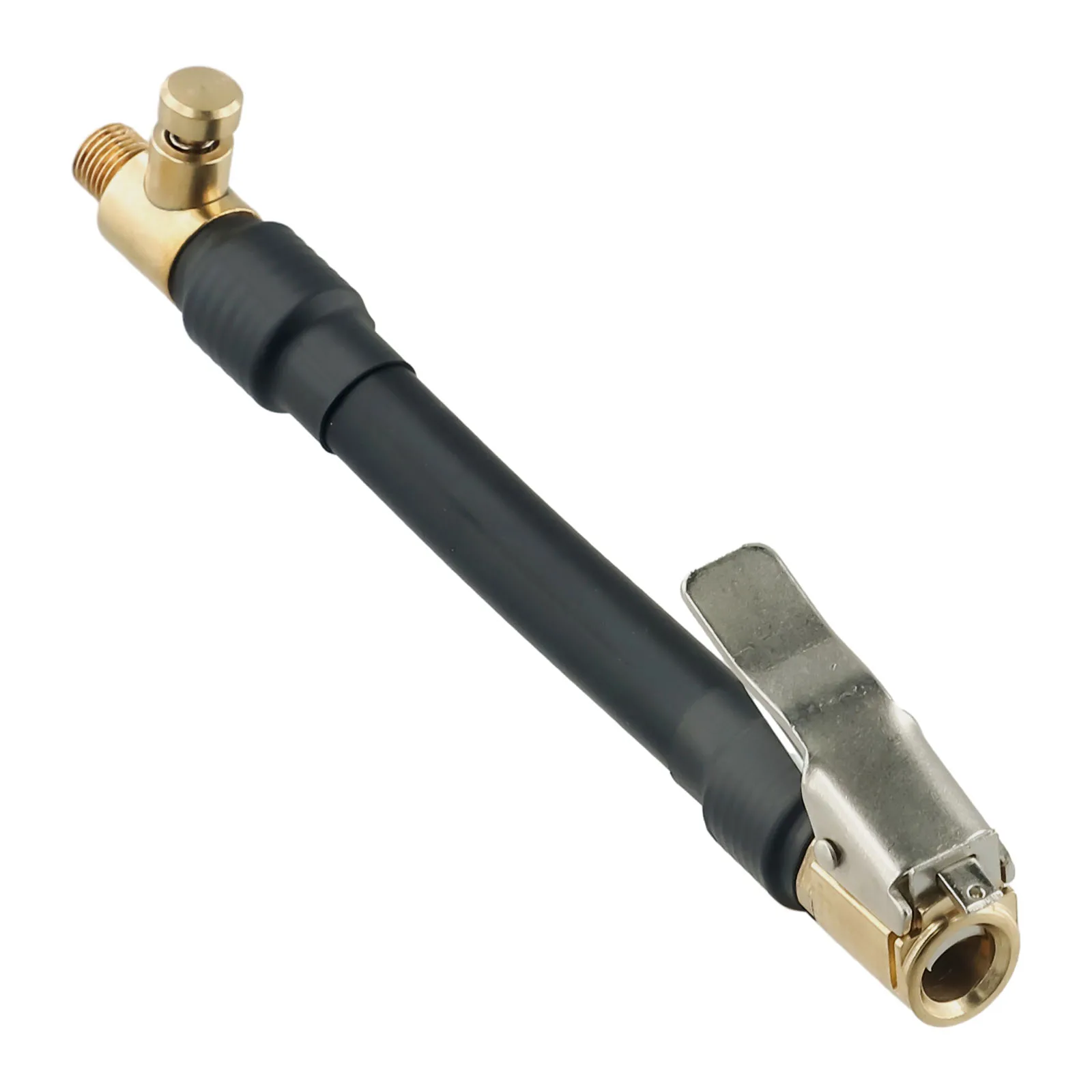 لطيفة المحمولة أنبوب قابل للنفخ تمديد أنبوب النحاس فوهة صمام أدوات الصيانة السوداء 1 قطعة 61-148 جرام مضخة هواء #1