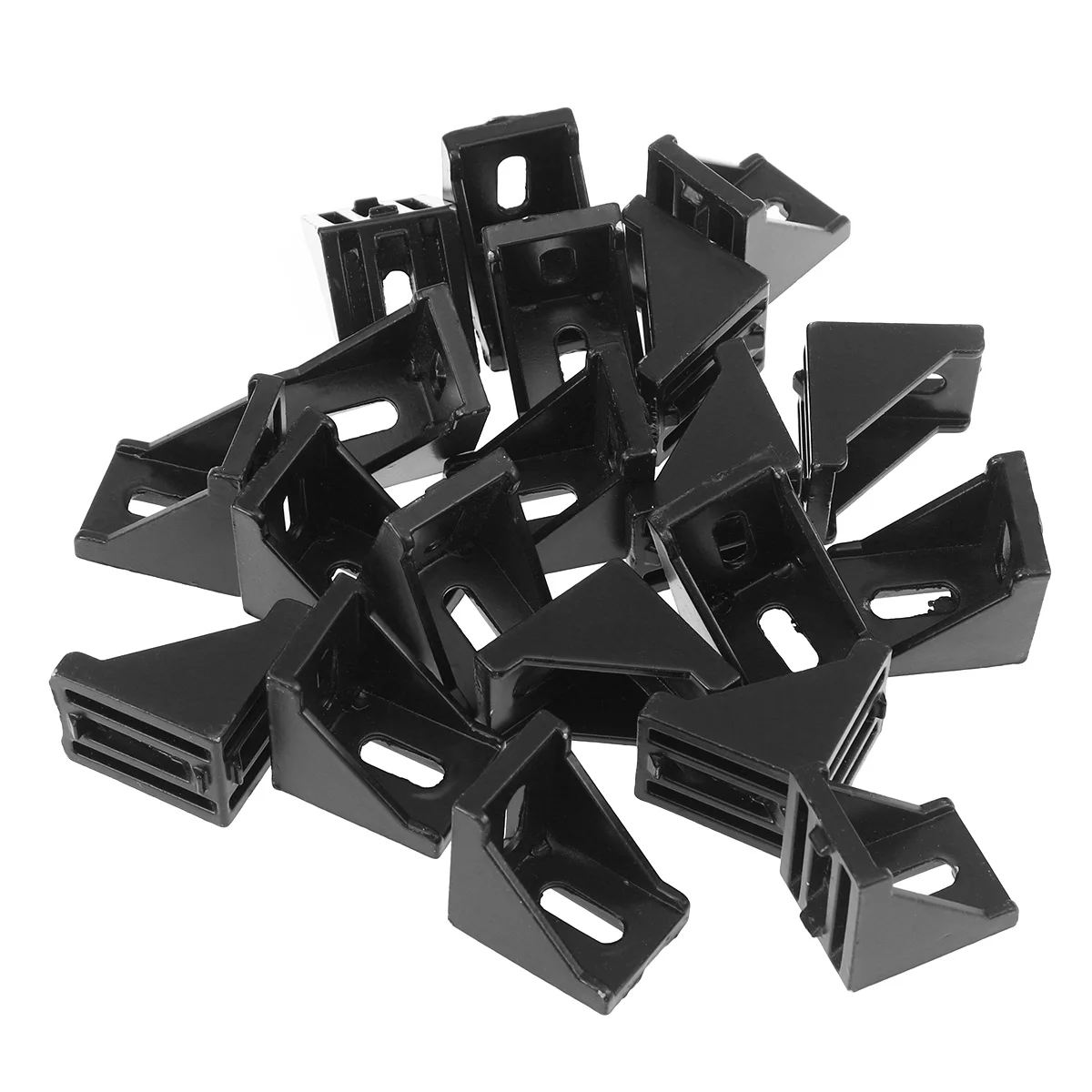 

20pcs Black Corner Bracket For 3030 Aluminum Profile 90 Degree Angle Connector Heavy Duty Fastening Hardware Brackets For Cnc 3D