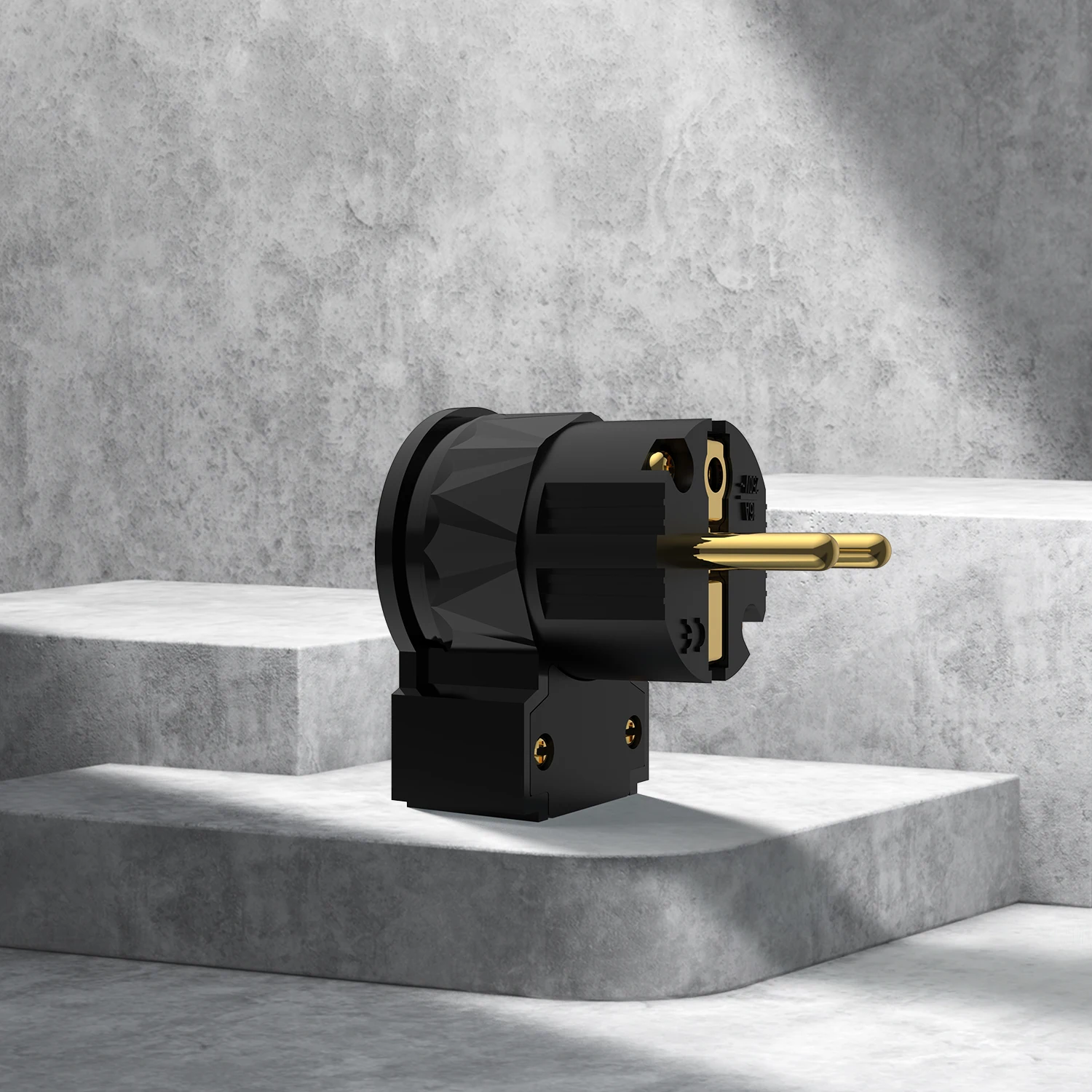 Viborg 100% Pure Copper US Schuko Power Plug 24K Gold Plated Right Angled EU Power Male Female Connector LE505G LM505G LF505G