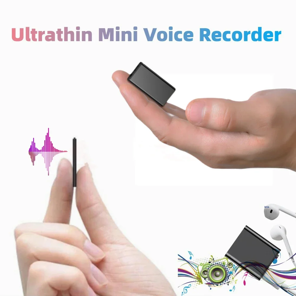 Mini Voice Recorder X2/Q8 4-32GB Portable Digital Voice Actived Recording Audio Sound Recorder HD Noise Reduction Mp3 Player OTG