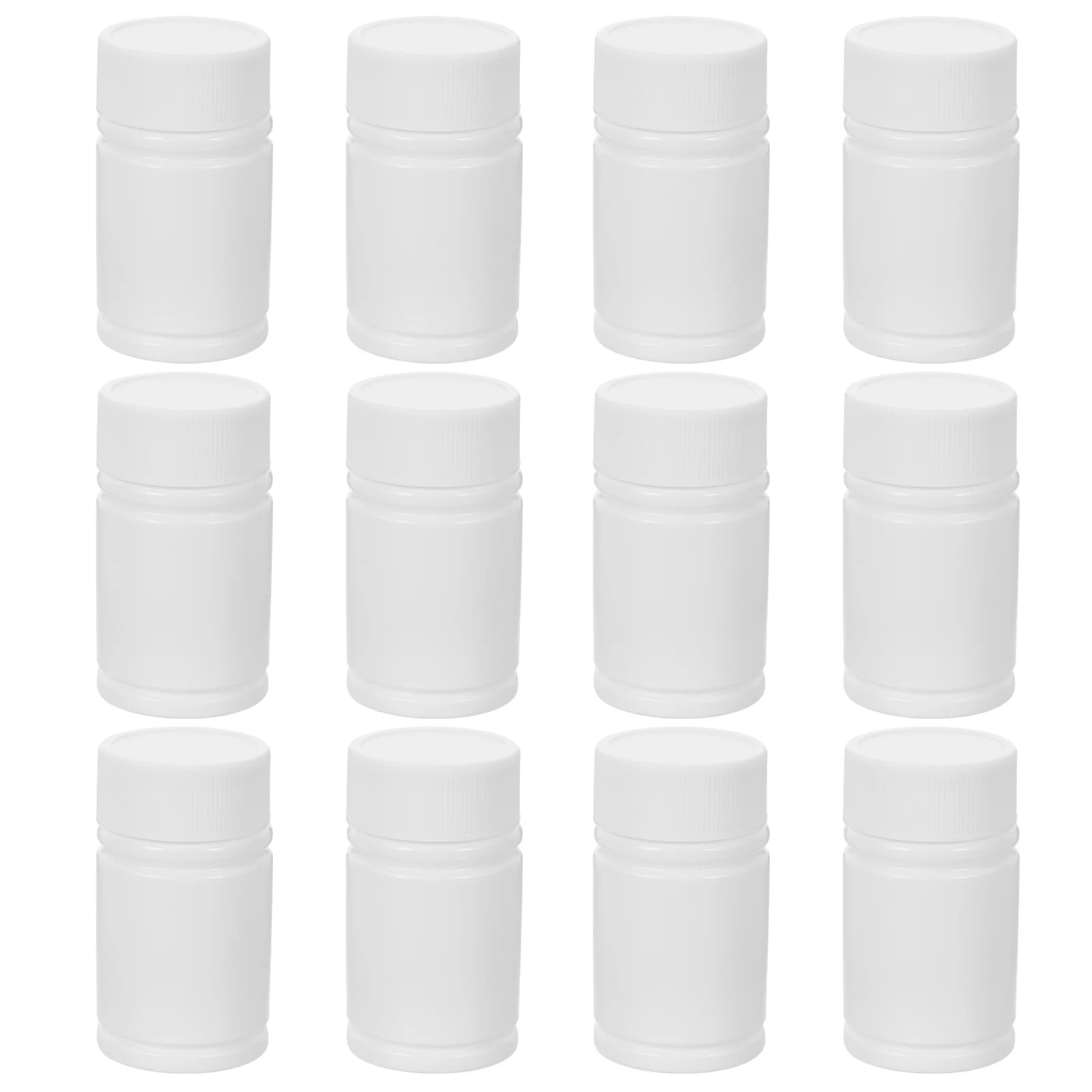 12 قطعة Hdpe زجاجة صلبة 20 مللي قابلة لإعادة الاستخدام مانعة للتسرب خفيفة الوزن زجاجات حبوب بلاستيكية للكبسولات أقراص تخزين الطب #5