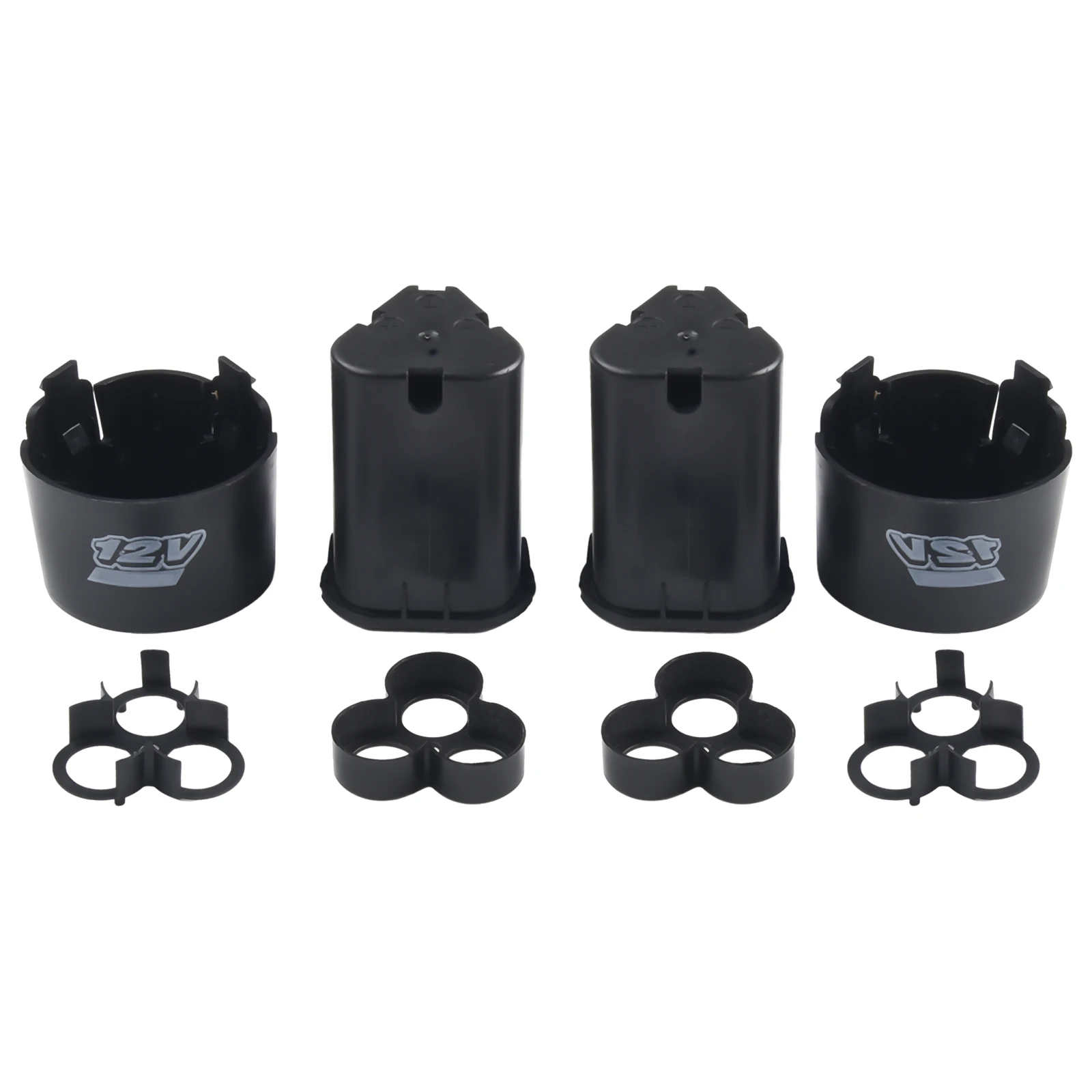 Screwdriver Li-ion Battery Case Kit 40±10A Black Electrical Tools For Hand Lithium Drill 2 Set(6pcs) 3 Cell Packs