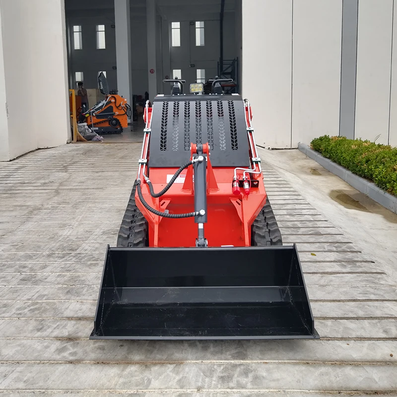 Multifunctional Tracked Skid Steer Loader Mini 500kg Skid Steer Loaders With Bucket Mixer Attachment Euro5 Epa Mini Loaders
