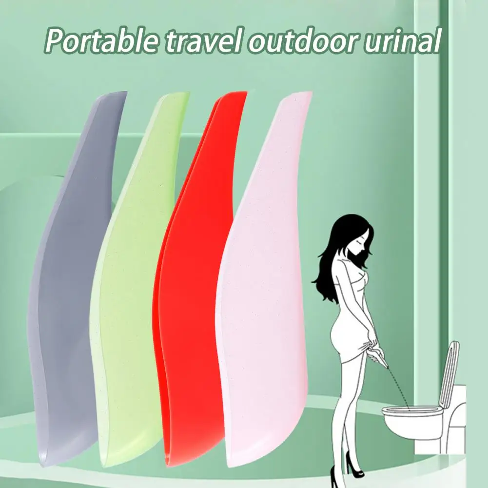 Female Urinal Portable Female Urination Device Reusable Pee Funnel for Women Food Grade Travel Urinal with Smooth Edge Burr-free