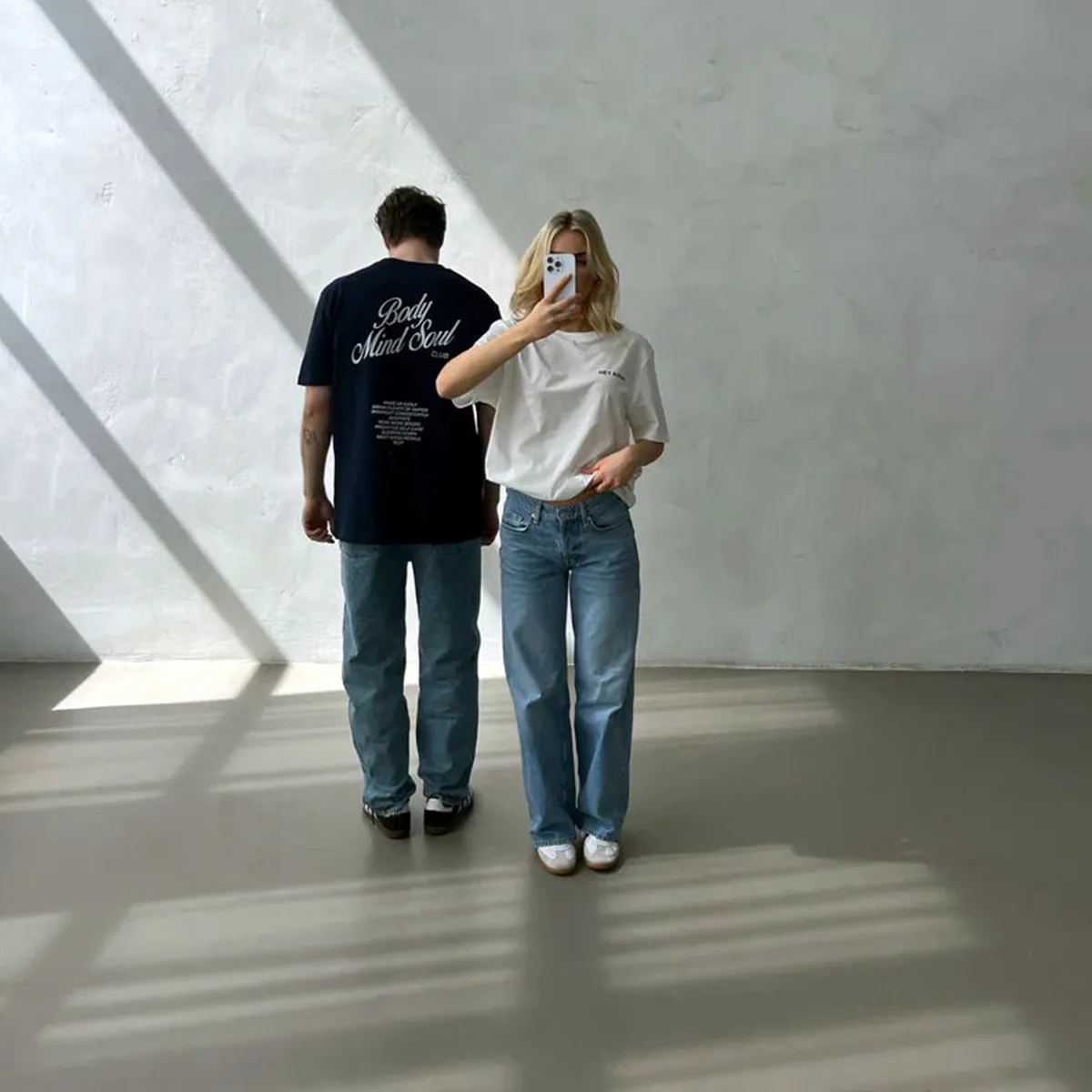 Baby Mind Soul Club Letters Printing Female Summer Street Fashion T Shirts Navy Short Sleeve Loose Cotton Tops Ins Cool Tees