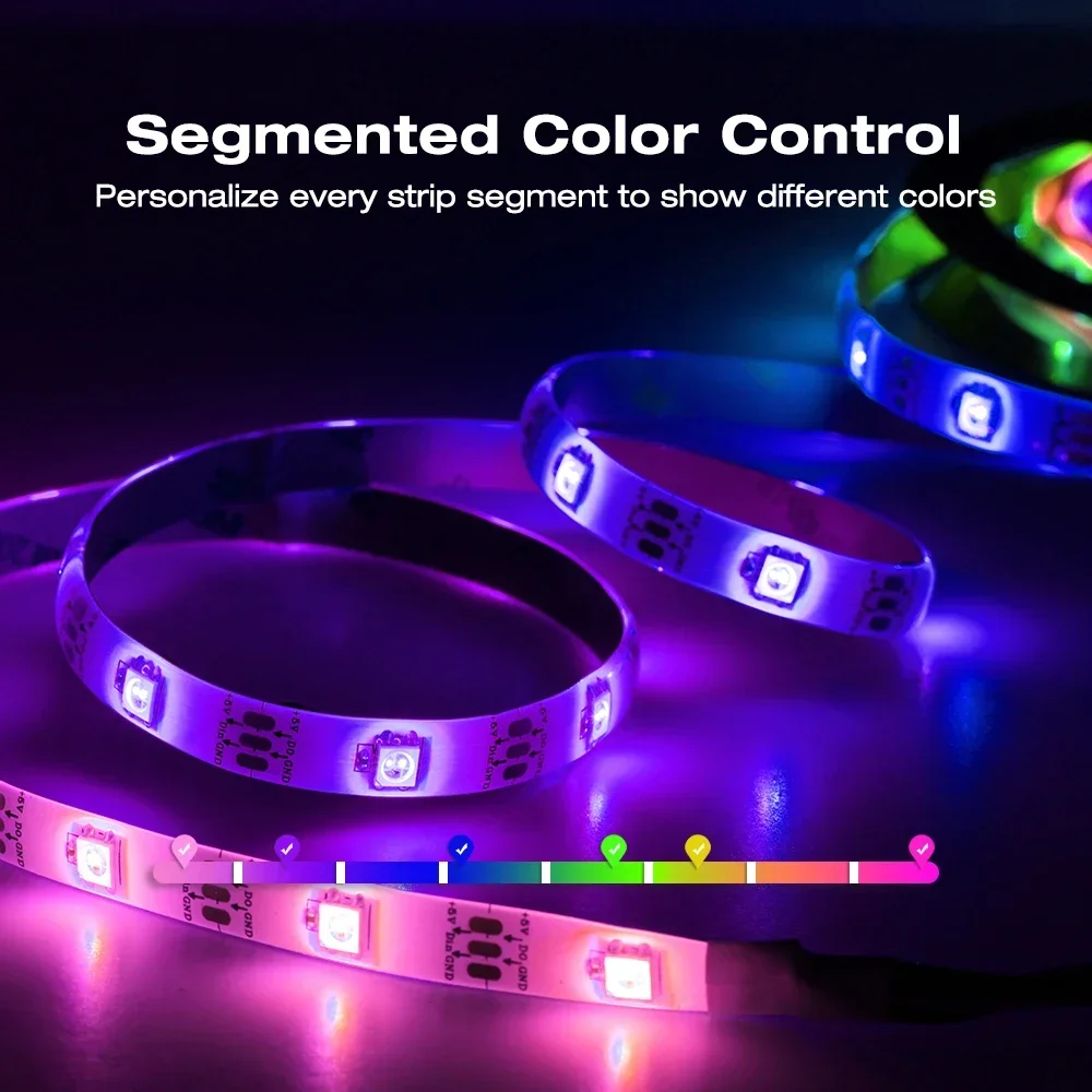 Imagem -05 - Controlador Digital Led Strip Ws2811 Sk6812 Ws2812b Rgb Rgbw App Wifi Módulos Led Pixel Suporta Esp32 5v24v