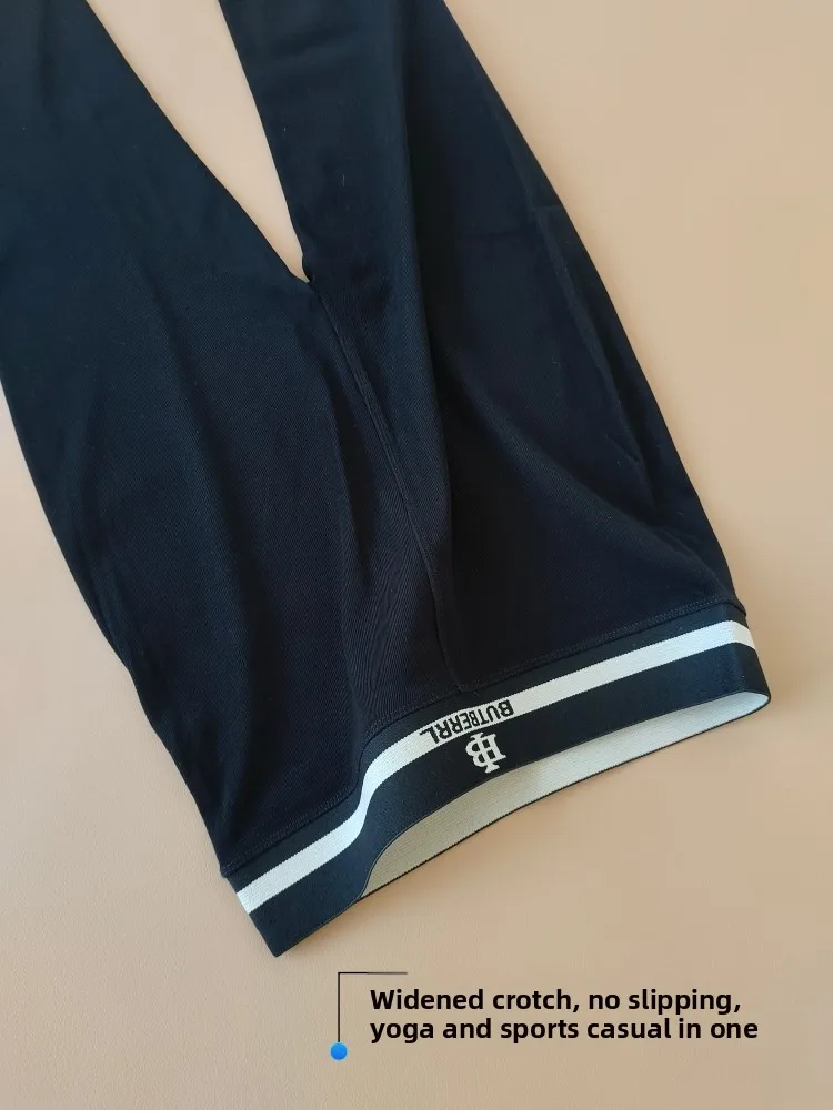 綿ヨガパンツタイトフィットミッドシーエラスティックスポーブラレギンス秋春アウターウェアスリミングベースレイヤーパンツ