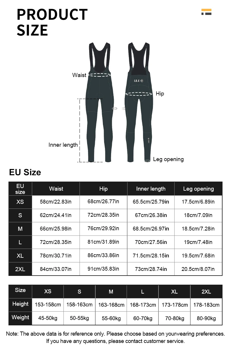 INBIKE Fleece Rennrad Trägerhose für Herren Winter Thermo Radfahren Träger Winddicht Radfahren Fahrradhose MTB Fahrradbekleidung Mann – Detail 5