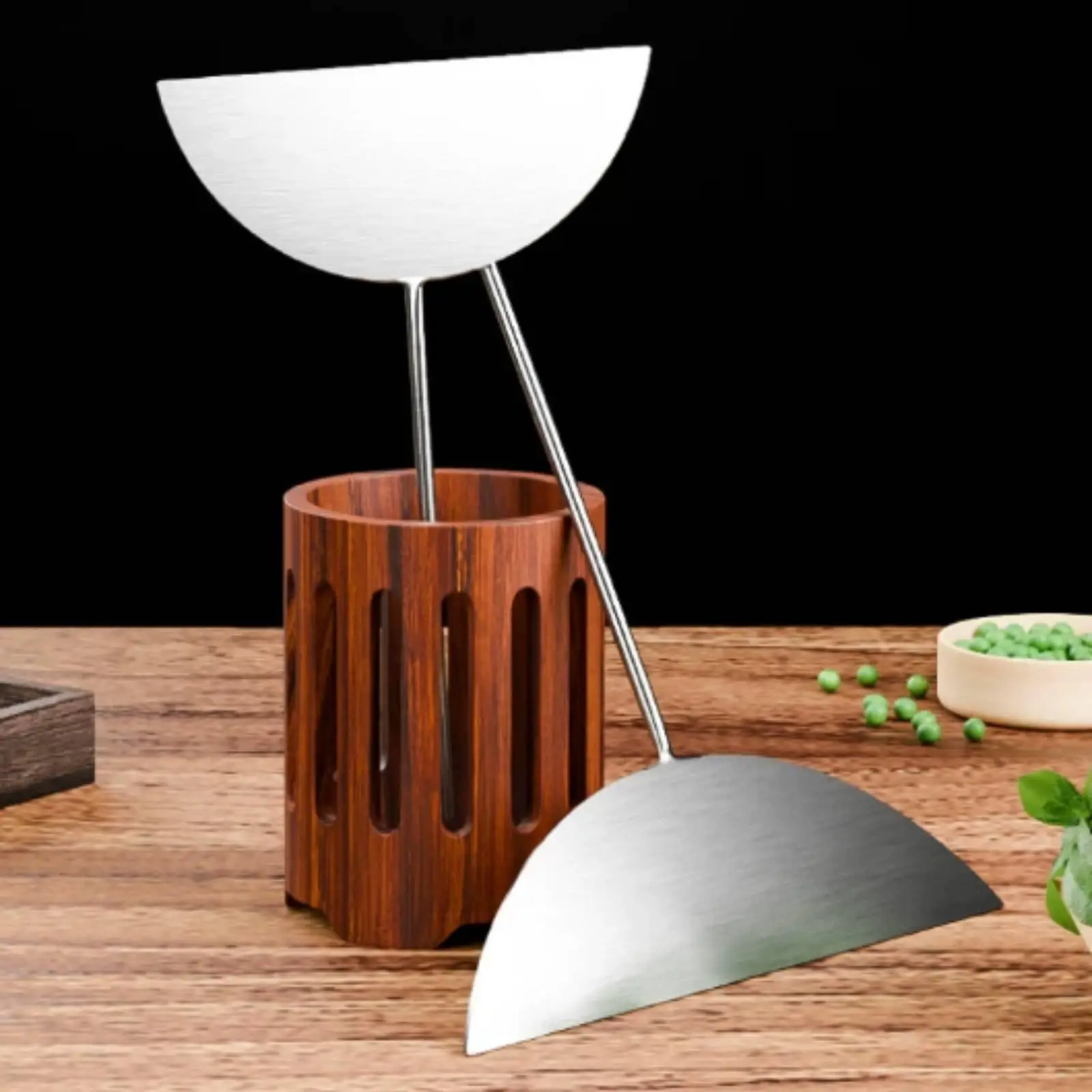 Kitchen Spatula Metal Stainless Steel Scraper for Crepe Spreading Pancake Turner Frying Spatula for Home Cook Professional