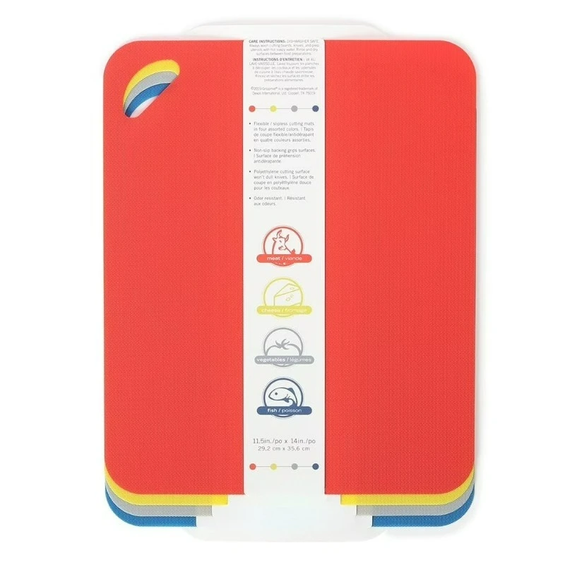 Heavy Duty Grippmat Poly Flexible Cutting Mats 4pc 11.5” x 14"