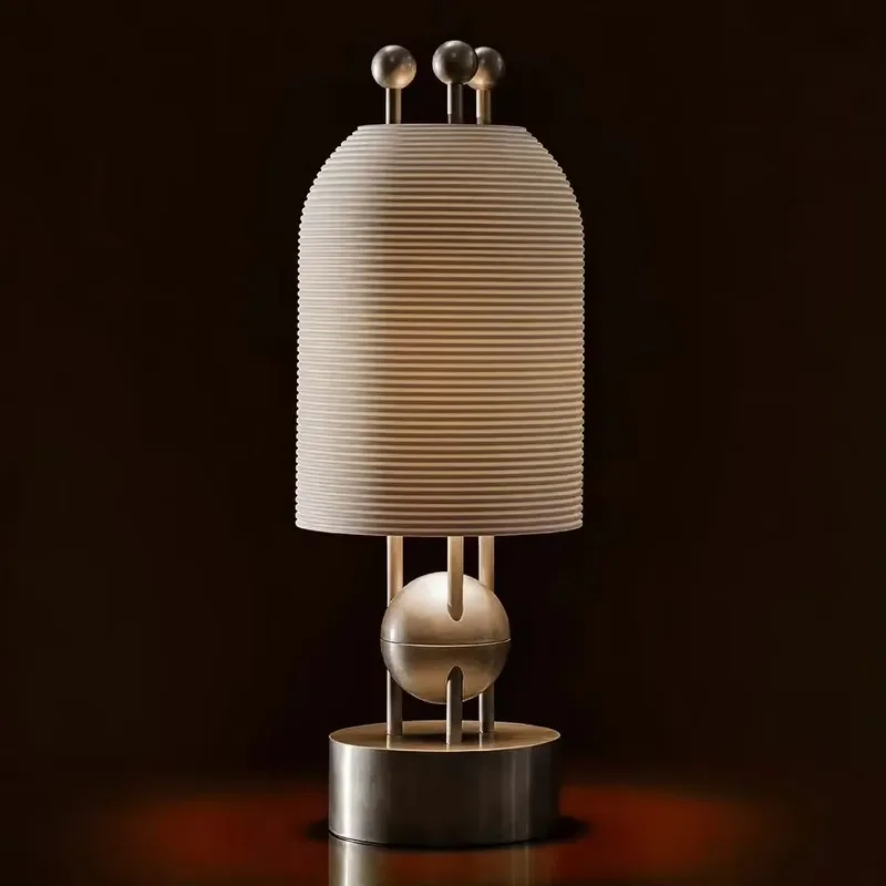 Decorative Hotel Bedroom Frosted Glass Shade Table Lamp Reading Light Home Lighting Desk Lamp