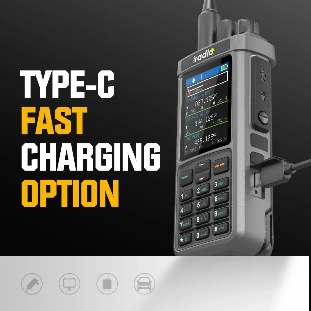 Горячая распродажа 2025 года, горячая распродажа 2025 года, самая продаваемая рация Iрадио UV-98 Plus, 10 Вт, двусторонняя портативная рация