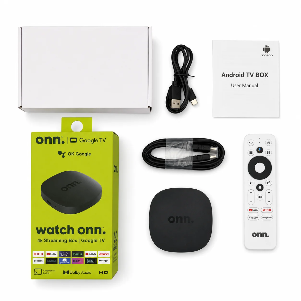 4K Streaming Box Media Player With Voice Remote Control Dual Band WiFi Home TV Video Playback Device