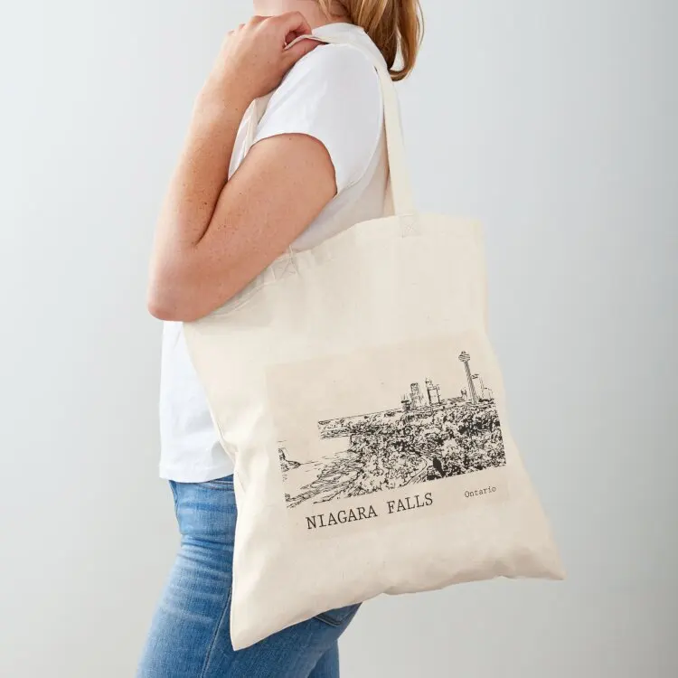 

Niagara Falls Ontario Tote Bag Portable shopping bag Customizable tote bag reusable shopping bags Reusable bags