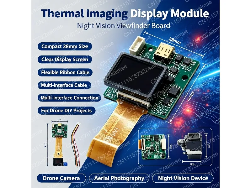 0.39 Inch OLED Display 1024x768 Micro AV HDMI Viewfinder for FPV Drone Aerial Photography