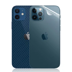 10PCS Full Cover Back Carbon Fiber Screen Protector For iPhone 14 15 Plus Back Matte Film On iPhone 12 13 14 15 Pro X XR XS MAX