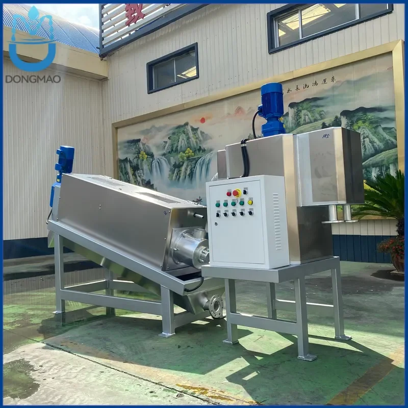 Stacked Volute Screw Press Sludge Dewatering Machine for Food Processing Dairy Yogurt Milk Cheese Ice Cream Wastewater