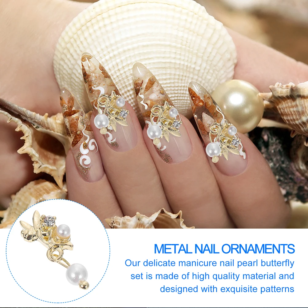 

12PCS Pearl Decorative Studs Nail Art DIY Manicure Supplies Fingernail Fingernail nament nament Premium Quality