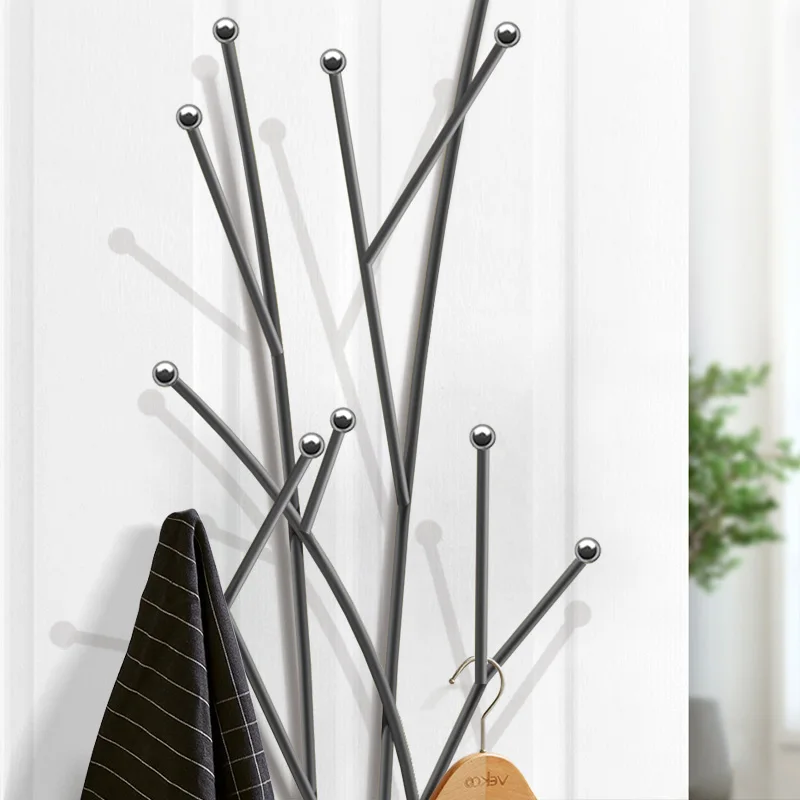 Wall Clothes Coat Racks Space Saving Organizer Minimalist Living Room Coat Racks Hanging Modern Arara