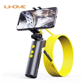 מצלמת עדשה כפולה WIFI Endoscope HD1080P 5.5MM 8MM Mini Inspection Borescope LEDs עמידה במים IP68 Sanke עבור טלפונים אנדרואיד אייפון