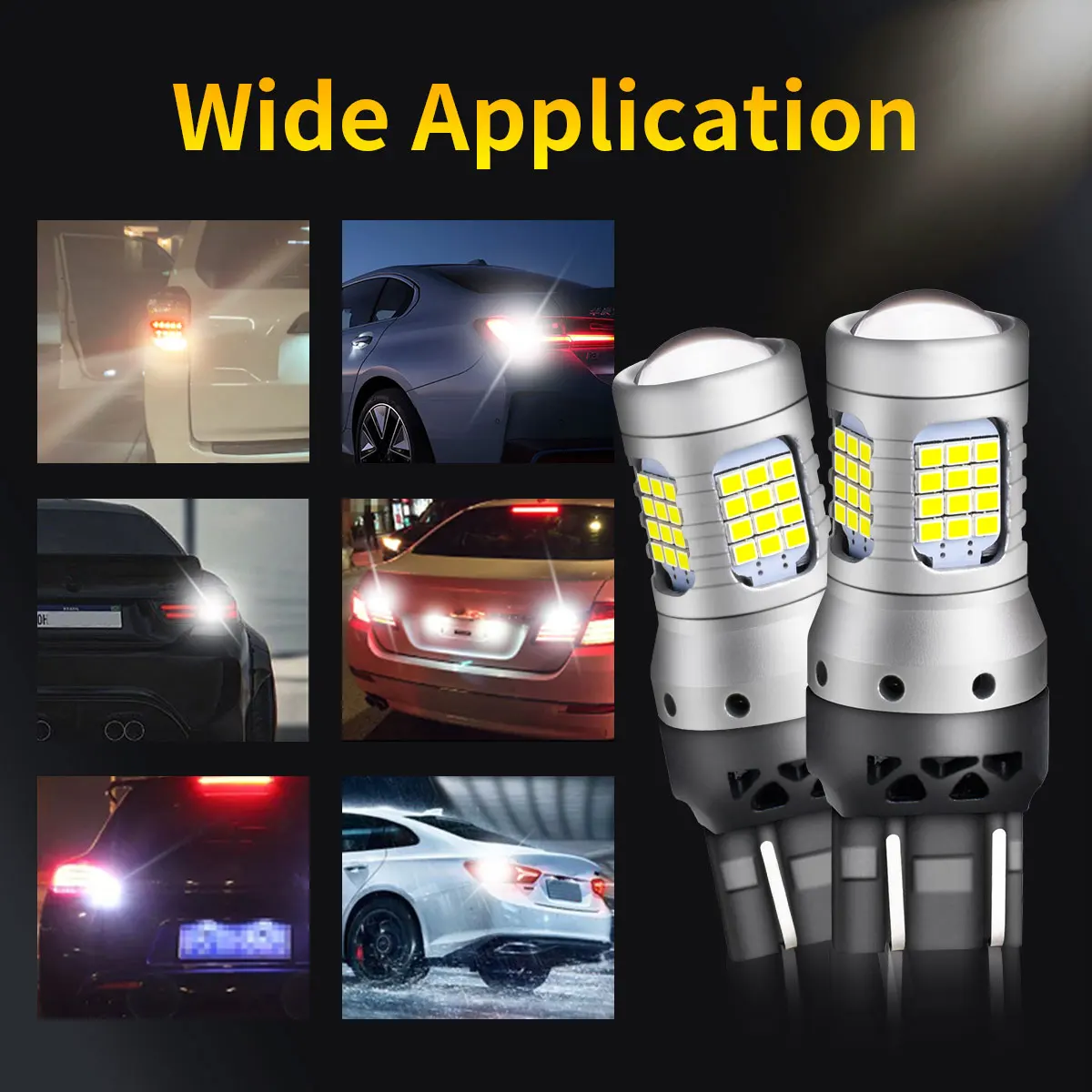 7443 LED-Lampen W21/5 W 9715R T20, hohe Helligkeit, 2016, LED-Chips für Kfz-Blinker, Ausverkauf, Parkplatz, Lesebreite, Lichter – Detail 3