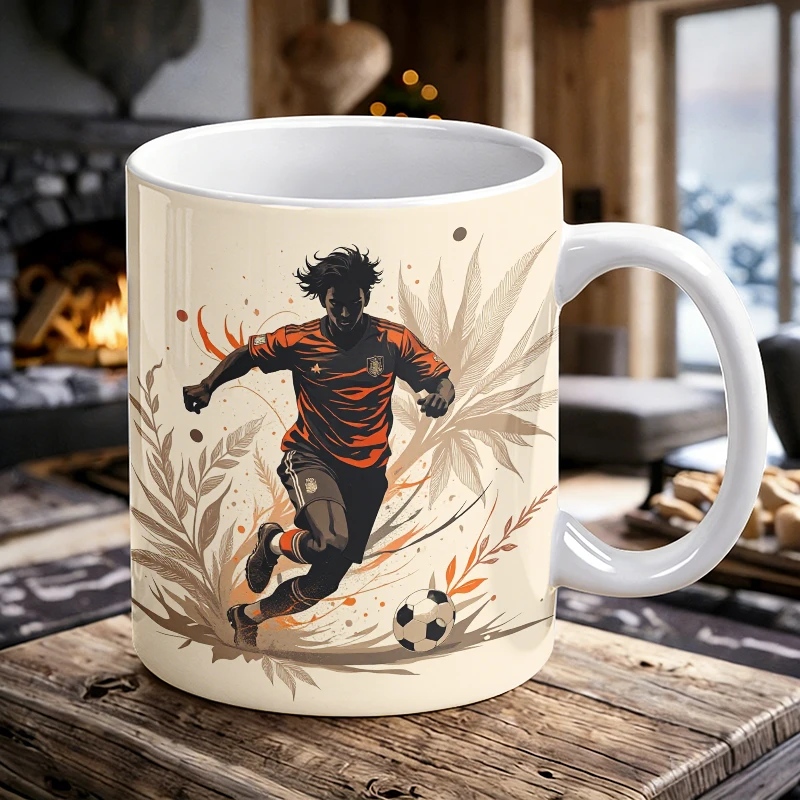 

Soccer Stride - Artistic Print Mug Coffee Cup Ceramic Cup with a bottle opener function of 2026 Major Football Event