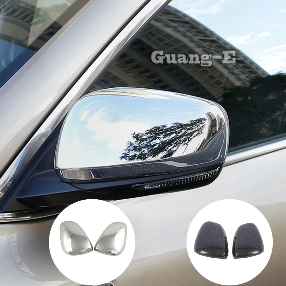 

Car ABS Rear View Eyebrow Side Glass Mirror Cover Trim Frame Sticker 2PCs For Renault Kadjar 2016 2017 2018 2019 2020