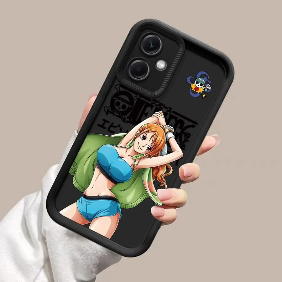 Etui z miękkiego materiału One Piece Nico Robin Nami dla Xiaomi Poco C61 C50 X3 NFC X3 Pro C51