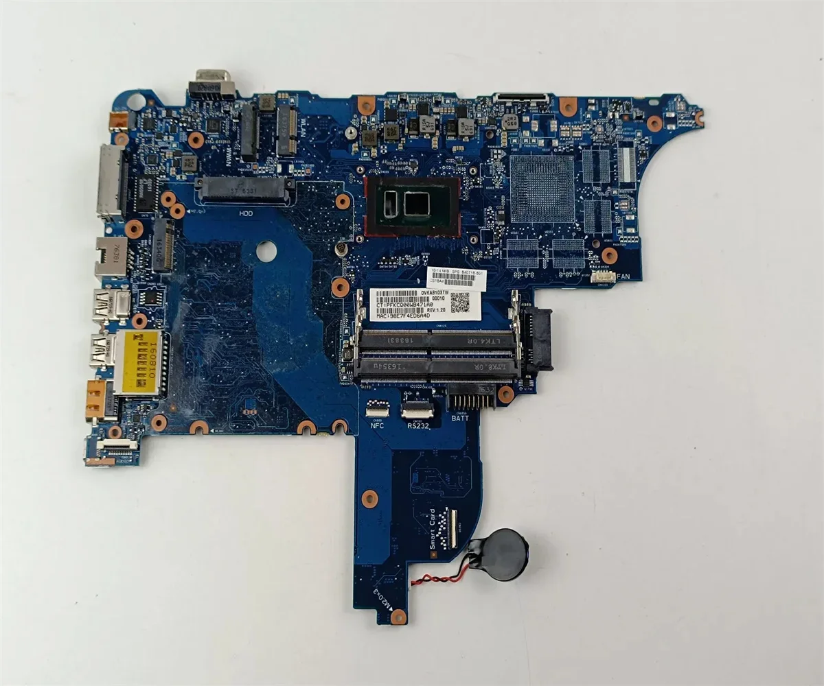 

840716-001 For HP ProBook 640 G2 650 G2 Laptop Motherboard 6050A2723701-MB-A02 I5-6200U 100% Full Tested