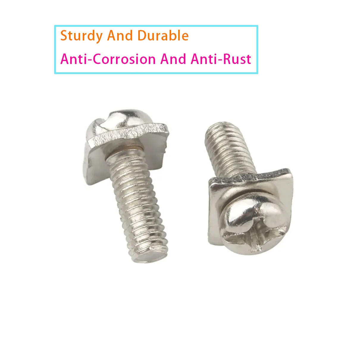 Nickel Plated Square Washer Double Combination Screw, Cross Round Head Pan Head Washer, Terminal Block Screw M3 M3.5 M4 M5
