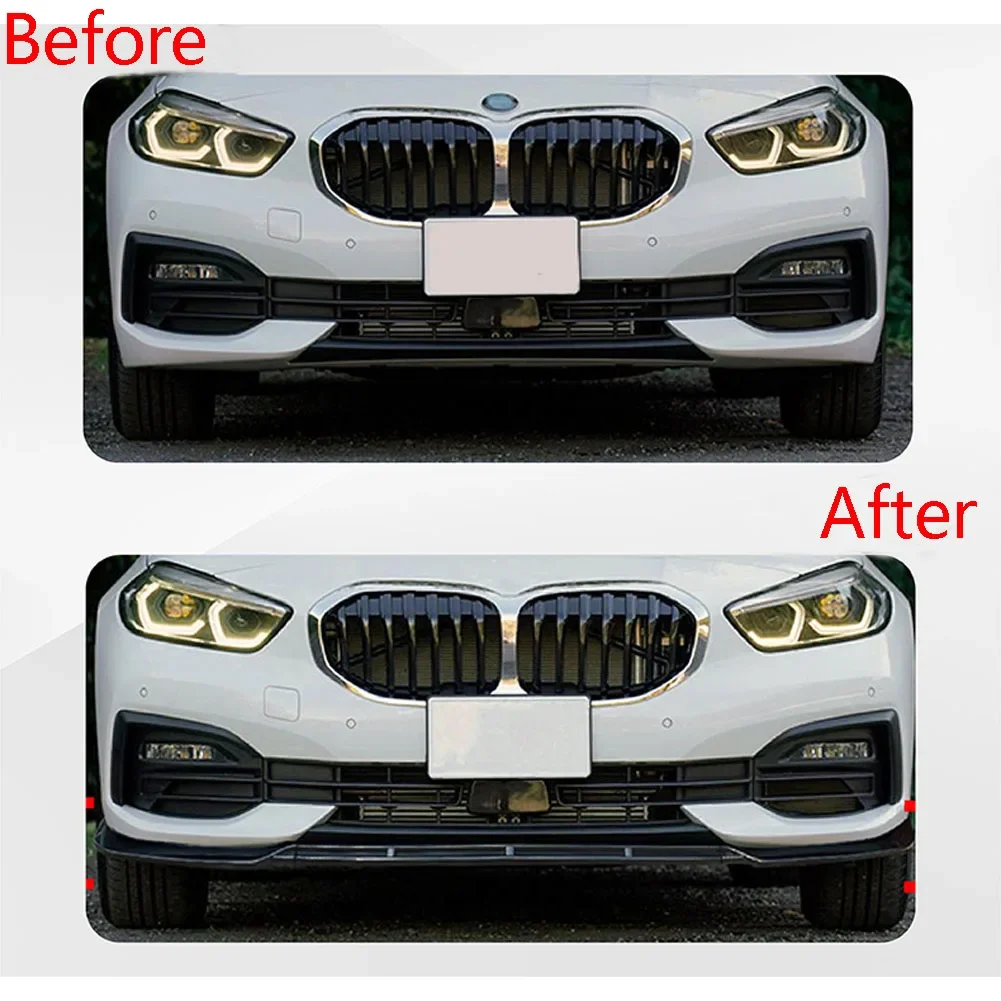 3 Stage Front Lip Splitter Spoiler Side Lower Splitters Body Kit For BMW 1 Series F40 Standard Edition 2020+