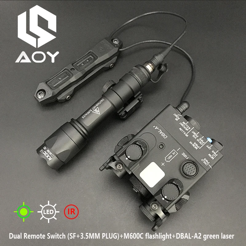 

Sotac CNC DBAL A2 IR Lighting Red Green Laser LED White Light PEQ Laser Sight Tacital M600C Flashlight Hunting Weapon Light