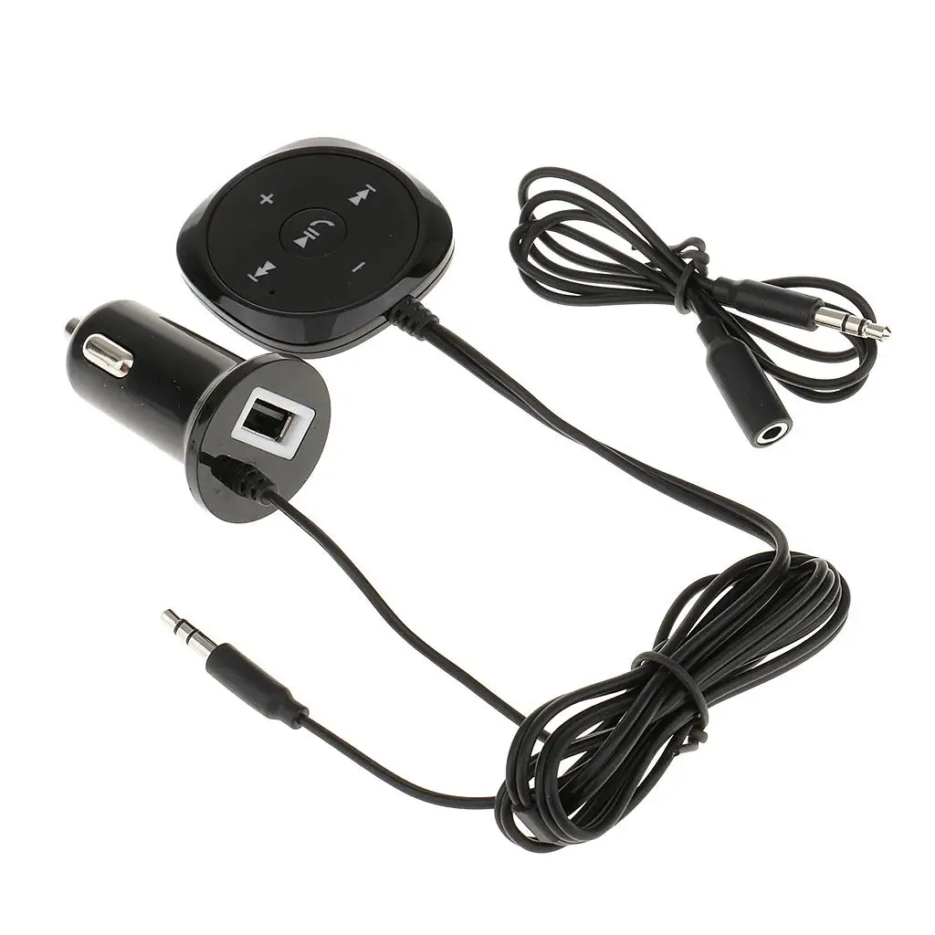 BC20 Bluetooth Handsfree Car 3.5mm AUX 5V/2.1A Device Charging Car Handsfree Interior Accessories Bluetooth Handsfree