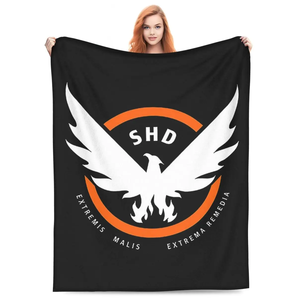 Game Tom Clancys The Division SHD Seal Blanket Fleece Sofa Throw Blanket Breathable for  Bedroom Office Throws Bedspread Quilt