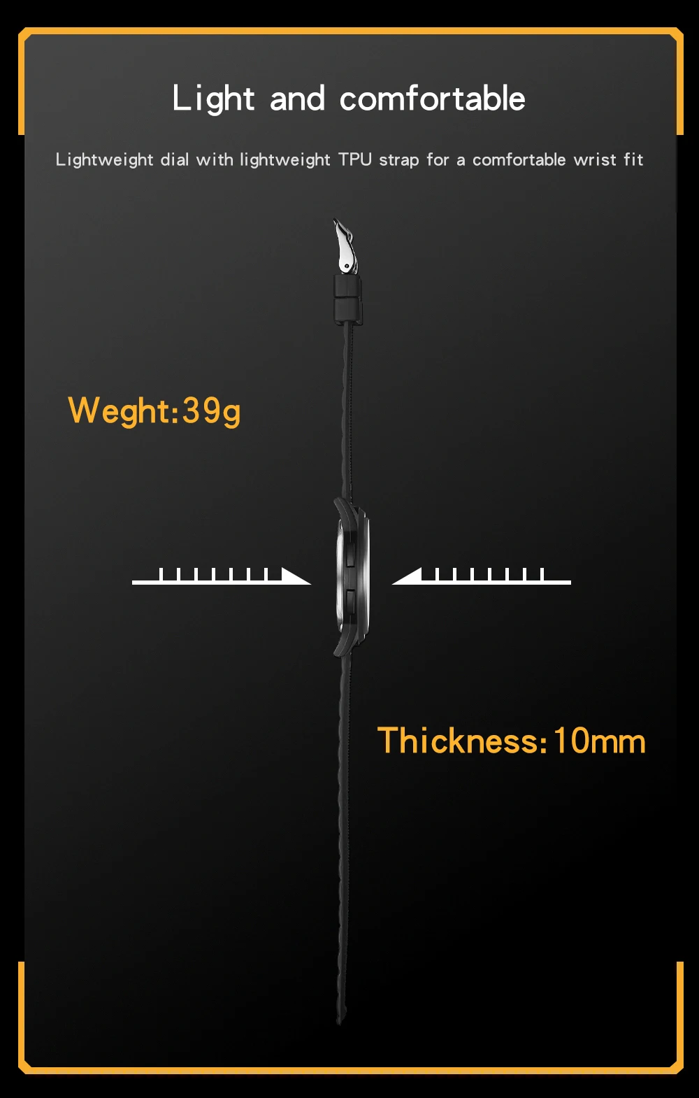 SANDA 2023 남성용 시계, 초슬림 전자 LED 디지털 시계, 남성용 손목 시계, 10mm, 6107