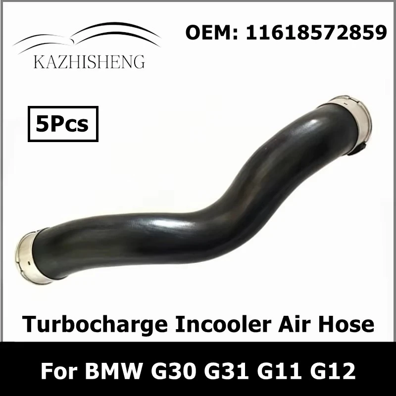 5Pcs Turbocharge Incooler Tube Air Hose for BMW 5 7 G30 G31 520d 520dX G11 G12 11618572859