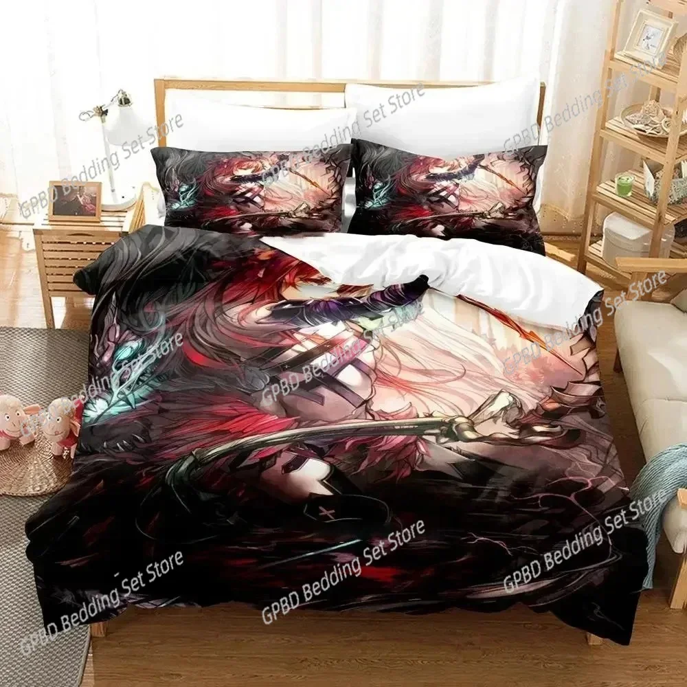

Anime Lord of Vermillion Bedding Set For Bedroom Soft Modern Bedspreads Comefortable Kids Duvet Cover Quilt Cover And Pillowcase