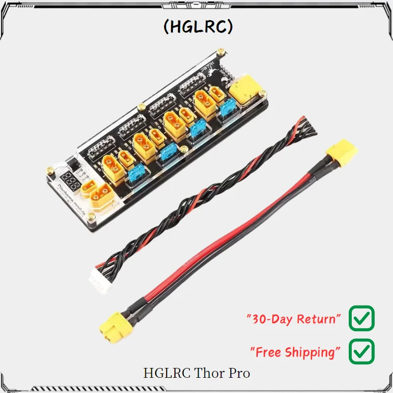 HGLRC Новое зарядное устройство Thor PRO LIPO Battery Balance Плата 40A XT60 XT30 2-6S LIPO Разрядное устройство IMAX B6 ISDT Q6 Nano HOTA D6 Зарядное устройство