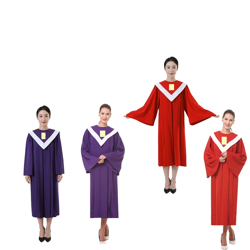 Eulogize Hallelujah America Standard Christian Church Choir Clothing Hymn Poem Robe Dress Europe Style Holy Gown Garment JT019