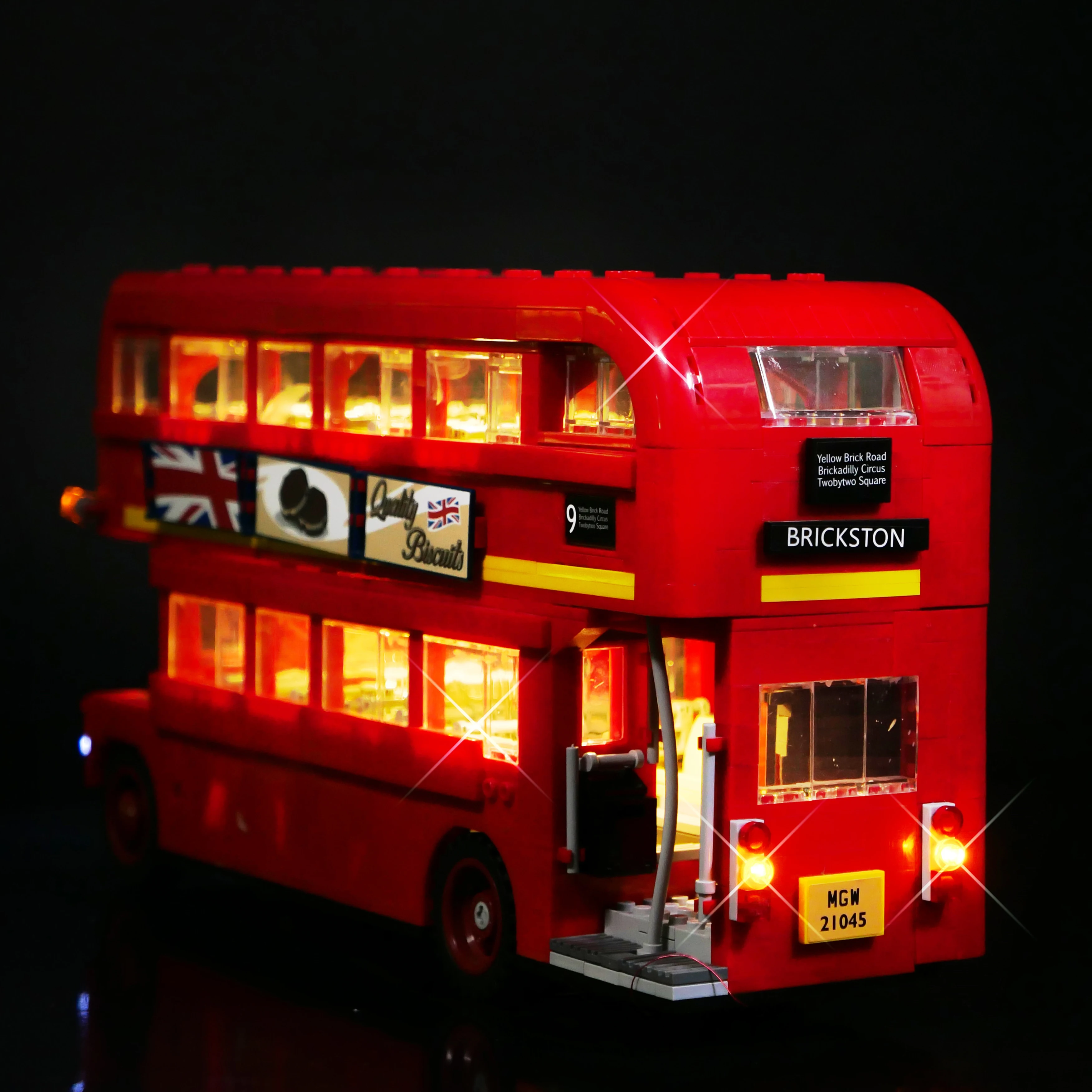 LED-verlichtingsset compatibel met het bouwsteenmodel van de City Double Decker Bus van 10258, lichte accessoires met afstandsbediening