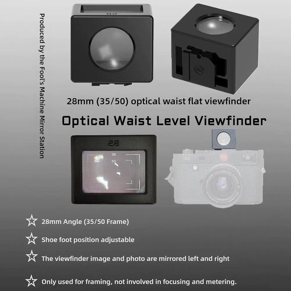 Universal 28mm Optical Waist-level Viewfinder With 35/50 40 Frame Lines For Ricoh GR for DP1 for Fuji PS Cameras Parts - Image 5