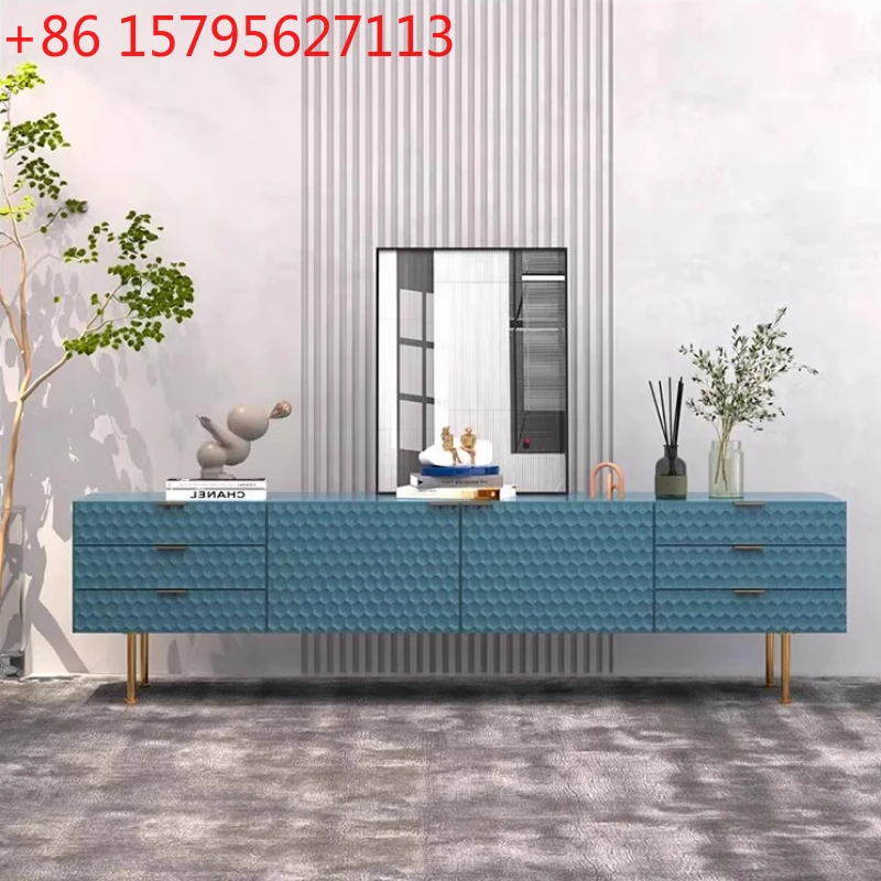 

Italian Light Luxury Practical TV Cabinets Simple Modern Solid Wood Storage Cabinets Bonito Y Funcional Living Room Furniture