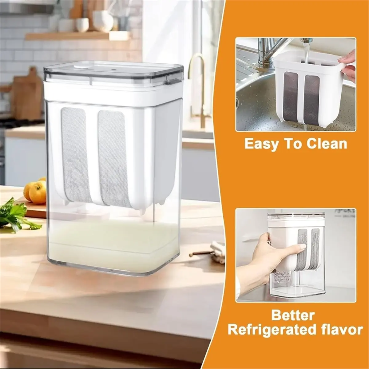 PHONE&GEAR Greek Yogurt Strainer Mesh Homemade Washable Kitchen Gadgets Reusable Whey Separator for Tea Coffee Kitchen