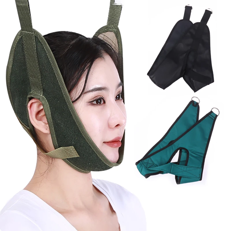 【Chiropractic Tools Neck Harness Stretcher Hanging Cervical Traction Device Neck Stretching Belt Osteochondrosis Pain Relief】