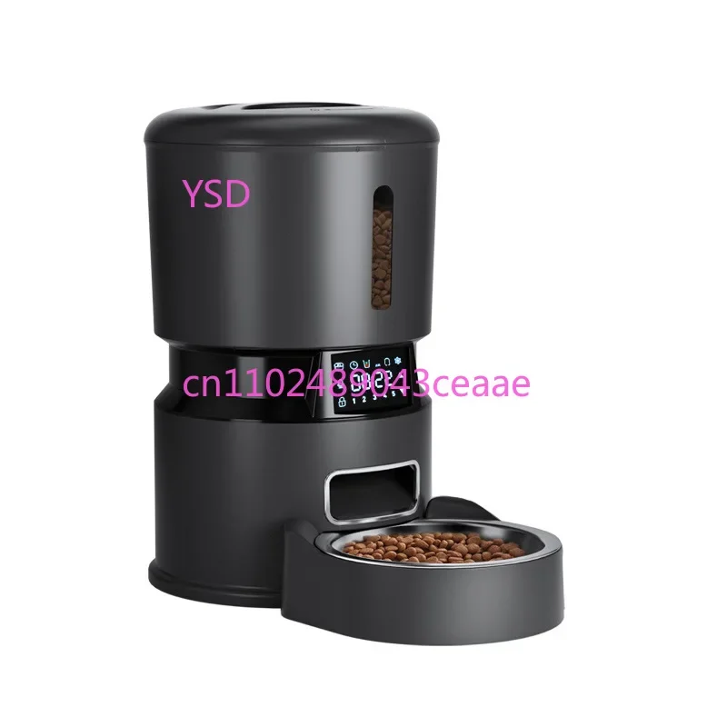 New pet cat smart feeder 4L touch screen button food delivery smart pet feeding machine