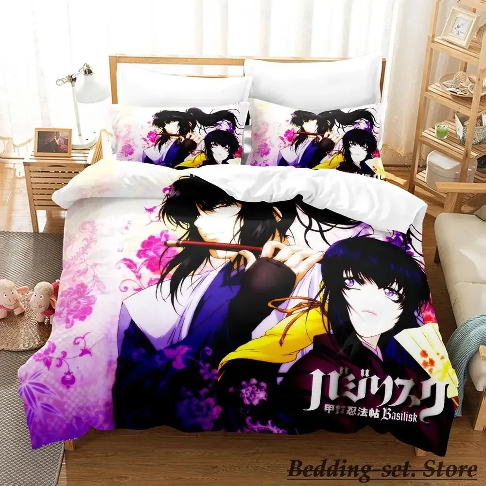 Basilisk Bedding Set Single Twin Full Queen King Size Bed Set Adult Kid Bedroom Duvetcover Sets Anime parure de lit Bed