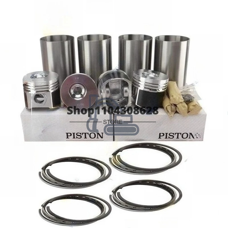 1G796-21112 For Kubota V2403 V2403-1 Overhaul Rebuild Kit Piston + Rings Cylinder Liner Engine Parts