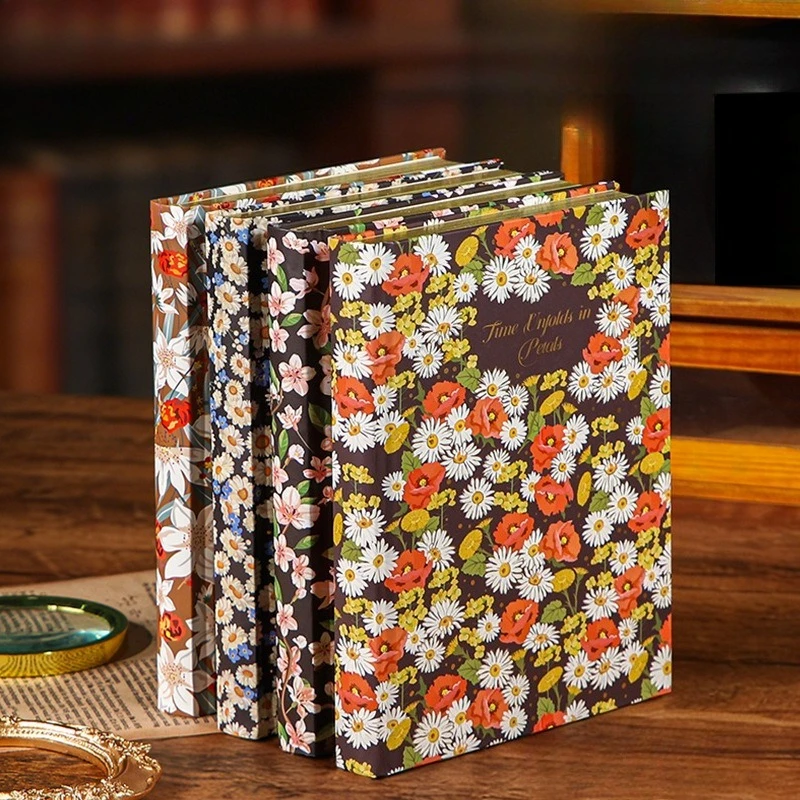 Simplified Retro Hot Stamping A5 Sketchboo Student Thick Notebook Blank Inner Pages Drawing Notebook Notebook