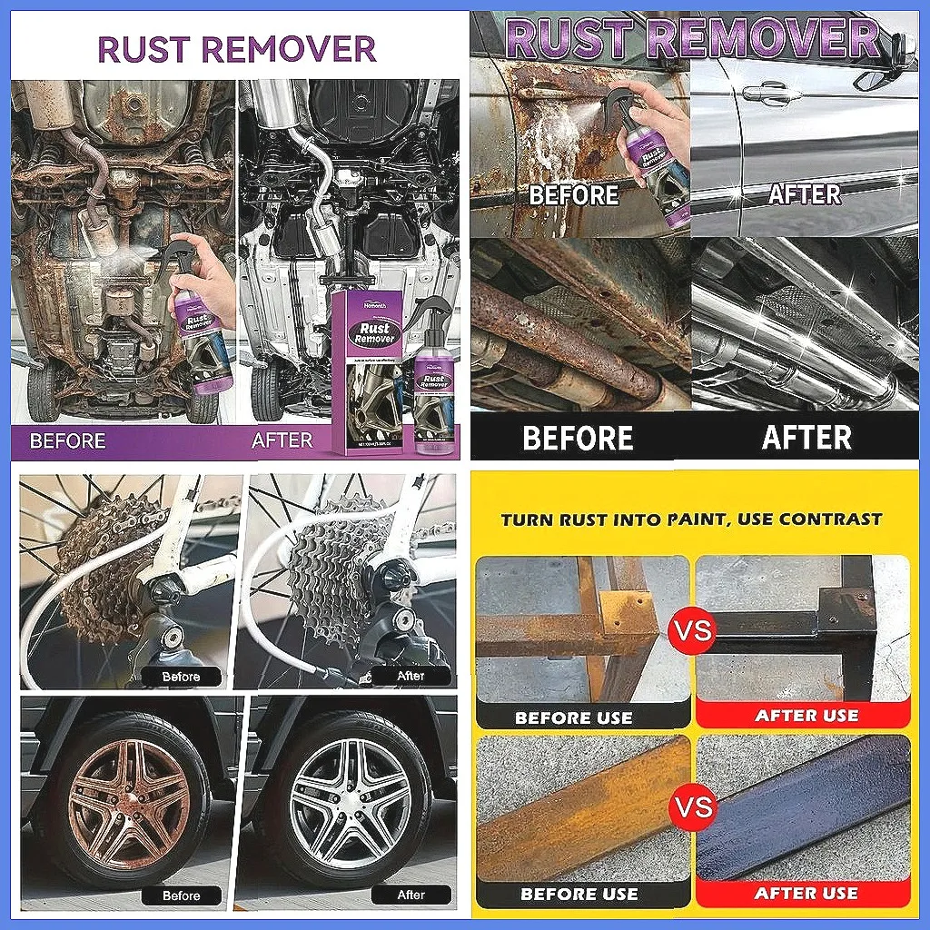 New Universal Rust Remover Spray Powerful Formula Efficient Prevents Re Rusting Fast Cleaning for Ships Cars2